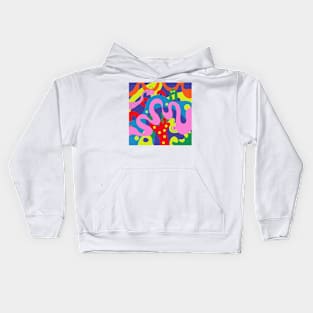 Abstract floral Kids Hoodie